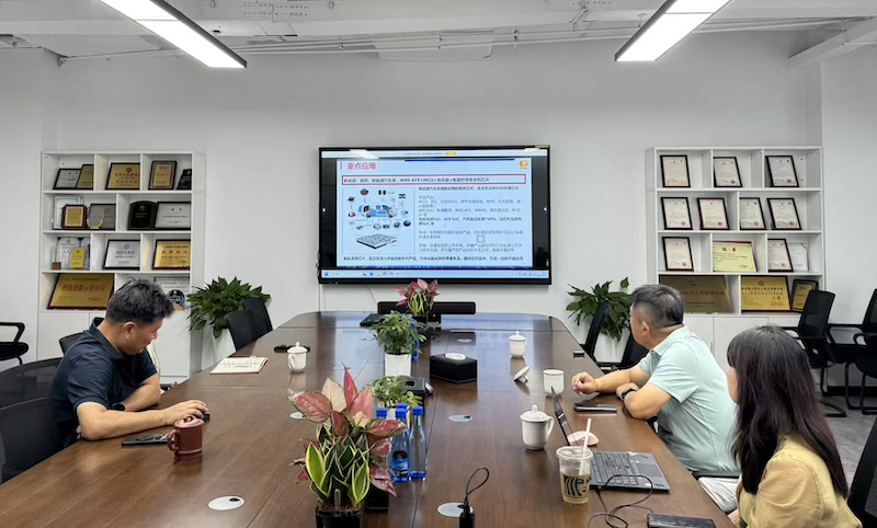 中安科總裁查磊率隊拜訪蘇州聚元微電子股份有限公司